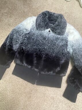 Sam Edelman fur coat size small